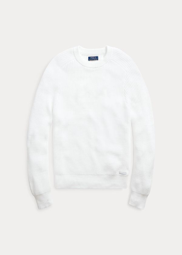 Sueter Polo Ralph Lauren Hombre Blancos - Cotton Crewneck - NKOLW4186